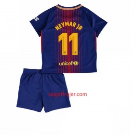 FC Barcelona Fodboldtrøjer Neymar Jr 11 Børn Hjemmebanesæt 2017/18 Kort ærmer