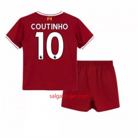 Liverpool Fodboldtrøjer Coutinho 10 Børn Hjemmebanesæt 2017/18 Kort ærmer