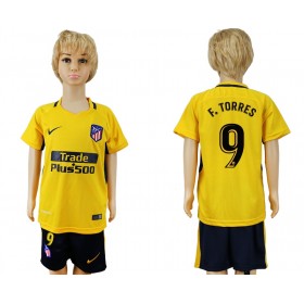 Atlético de Madrid Fodboldtrøjer Fernando Torres 9 Børn Udebanesæt 2017/18 Kort ærmer