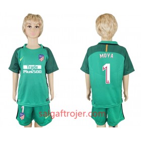 Atlético de Madrid Fodboldtrøjer Miguel Angel Moya 1 Målmand Børn Hjemmebanesæt 2017/18 Kort ærmer