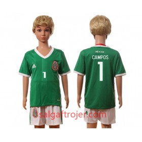 Mexico Fodboldtrøjer Campos 1 Børn Hjemmebanesæt 2016 Kort ærmer