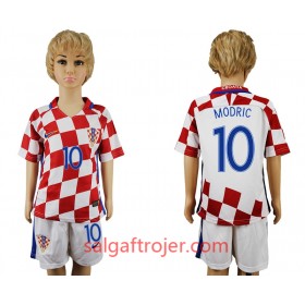 Kroatien Fodboldtrøjer Modric 10 Børn Hjemmebanesæt 2016 Kort ærmer