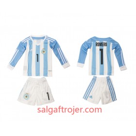 Argentina Fodboldtrøjer Romero 1 Børn Hjemmebanesæt 2016 Langærmet