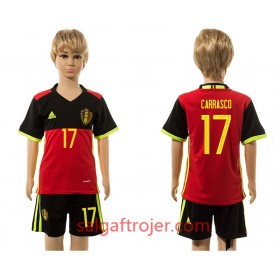 Belgien Fodboldtrøjer Carrasco 17 Børn Hjemmebanesæt 2016 Kort ærmer
