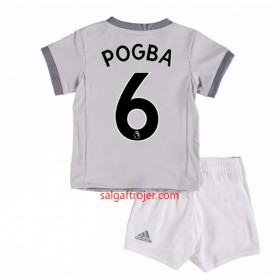 Manchester United Fodboldtrøjer Paul Pogba 6 Børn 3. sæt 2017/18 Kort ærmer