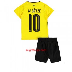 Borussia Dortmund Fodboldtrøjer Mario Gotze 10 Børn Hjemmebanesæt 2017/18 Kort ærmer