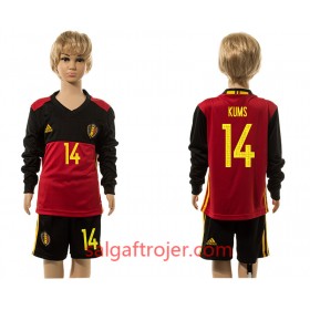 Belgien Fodboldtrøjer Kums 14 Børn Hjemmebanesæt 2016 Langærmet