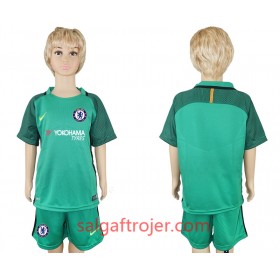Chelsea Fodboldtrøjer Målmand Børn Hjemmebanesæt 2017/18 Kort ærmer
