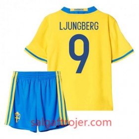 Sverige Fodboldtrøjer Ljungberg 9 Børn Hjemmebanesæt 2016 Kort ærmer