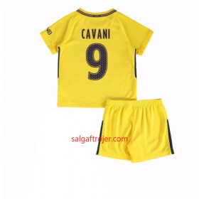 Paris Saint-Germain Fodboldtrøjer Edinson Cavani 9 Børn Udebanesæt 2017/18 Kort ærmer