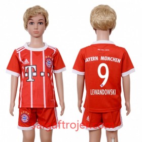 FC Bayern Munchen Fodboldtrøjer Robert Lewandowski 9 Børn Hjemmebanesæt 2017/18 Kort ærmer