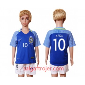 Brasilien Fodboldtrøjer Kaka 10 Børn Hjemmebanesæt 2016 Kort ærmer