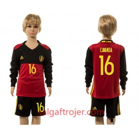 Belgien Fodboldtrøjer Cavanda 16 Børn Hjemmebanesæt 2016 Langærmet