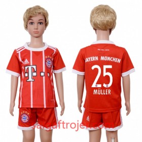 FC Bayern Munchen Fodboldtrøjer Thomas Muller 25 Børn Hjemmebanesæt 2017/18 Kort ærmer