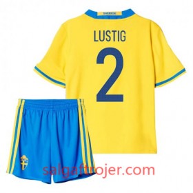 Sverige Fodboldtrøjer Lustig 2 Børn Hjemmebanesæt 2016 Kort ærmer