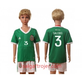 Mexico Fodboldtrøjer Salcido 3 Børn Hjemmebanesæt 2016 Kort ærmer