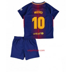 FC Barcelona Fodboldtrøjer Lionel Messi 10 Børn Hjemmebanesæt 2017/18 Kort ærmer