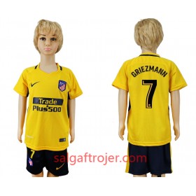 Atlético de Madrid Fodboldtrøjer Antoine Griezmann 7 Børn Udebanesæt 2017/18 Kort ærmer