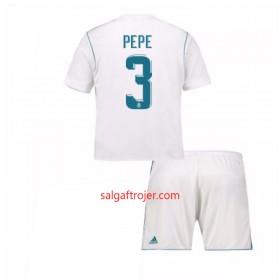 Real Madrid Fodboldtrøjer Pepe 3 Børn Hjemmebanesæt 2017/18 Kort ærmer