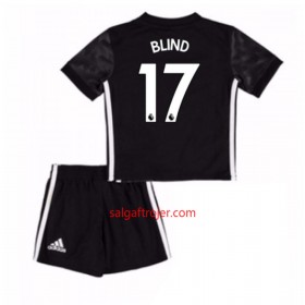 Manchester United Fodboldtrøjer Daley Blind 17 Børn Udebanesæt 2017/18 Kort ærmer