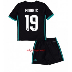Real Madrid Fodboldtrøjer Luka Modric 19 Børn Udebanesæt 2017/18 Kort ærmer
