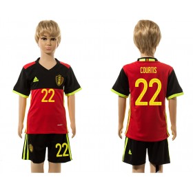 Belgien Fodboldtrøjer Courtis 22 Børn Hjemmebanesæt 2016 Kort ærmer