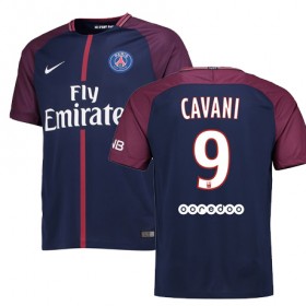 Paris Saint-Germain Fodboldtrøjer EDINSON CAVANI Hjemmebanesæt 2017/18 Kort ærmer