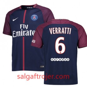 Paris Saint-Germain Fodboldtrøjer MARCO VERRATTI Hjemmebanesæt 2017/18 Kort ærmer
