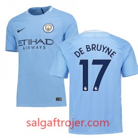 Manchester City Fodboldtrøjer DE BRUYNE Hjemmebanesæt 2017/18 Kort ærmer