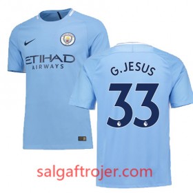 Manchester City Fodboldtrøjer JESUS Hjemmebanesæt 2017/18 Kort ærmer