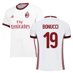 A.C. Milan Fodboldtrøjer BONUCCI Udebanesæt 2017/18 Kort ærmer