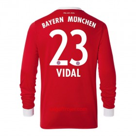 FC Bayern München Fodboldtrøjer Arturo Vidal 23 Hjemmebanesæt 2017/18 Langærmet