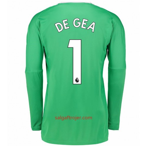 Manchester United Fodboldtrøjer Målmand David de Gea 1 Udebanesæt 2017/18 Langærmet