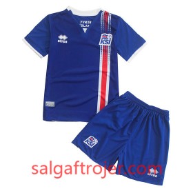 Island Fodboldtrøjer Børn Hjemmebanesæt Euro 2016 Kort ærmer