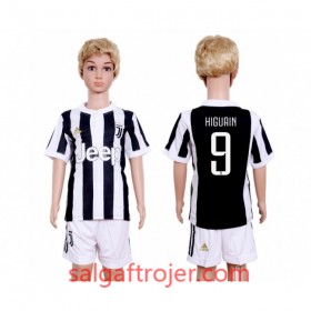 Juventus Fodboldtrøjer Gonzalo Higuain 9 Børn Hjemmebanesæt 2017/18 Kort ærmer