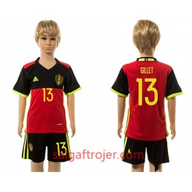 Belgien Fodboldtrøjer Gillet 13 Børn Hjemmebanesæt 2016 Kort ærmer