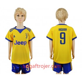 Juventus Fodboldtrøjer Gonzalo Higuain 9 Børn Udebanesæt 2017/18 Kort ærmer